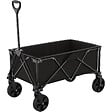 GT GARDEN - Chariot de transport pliable noir - vignette