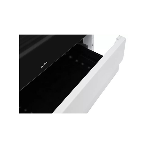 AMICA - cuisinière mixte 77l 4 feux blanc - ACM7037RB - large