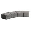 PENEZ HERM - Bordure courbe pave seine gris 50x11x7.5 - vignette