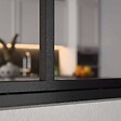 MON MARCHE DECO - Verrière Atelier 4 Carreaux - Déjà Montée - Noir Mat - vignette