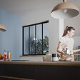 MON MARCHE DECO - Verrière Atelier 4 Carreaux - Déjà Montée - Noir Mat - vignette