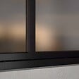 MON MARCHE DECO - Verrière Atelier 4 Carreaux - Déjà Montée - Noir Mat - Verre Dépoli - vignette