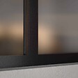 MON MARCHE DECO - Verrière 4 Carreaux - En Kit - Noir Sablé - Verre Dépoli - vignette
