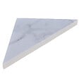 U-TILE - Etagère d'angle en résine finition marbre - 24 x 24 cm x 2,4 cm d'épaisseur - blanc - vignette