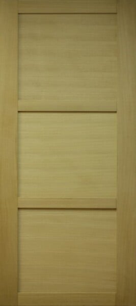 GD MENUISERIES - Porte Coulissante bois Ayous 3 Panneaux H204 x L73 cm - large