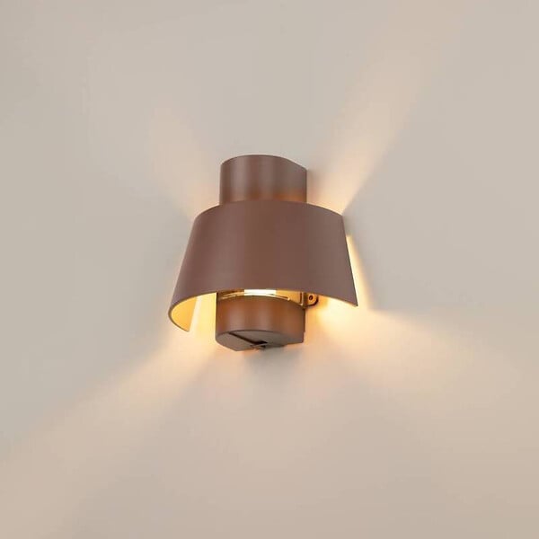 SLV - Applique extérieure PHOTONI SLV - E27 - Max.13W - IP65 - Rouille - Sans ampoule - large