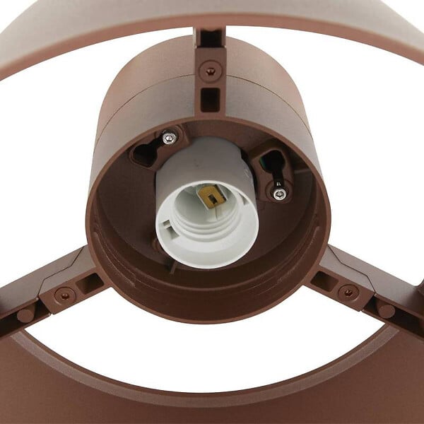 SLV - Plafonnier extérieur PHOTONI SLV - E27 - Max.13W - IP65 - Rouille - Sans ampoule - large