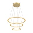 SLV - Suspension LED ONE FLAT Triple SLV - 58W - Ø max. 80cm - 2700/3000K - Laiton - Dimmable Dali - vignette
