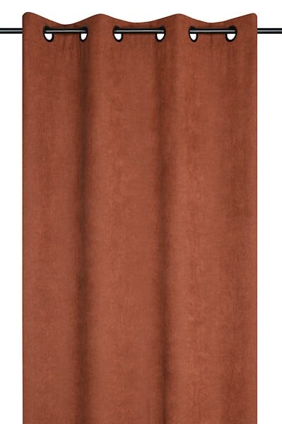 STOF - Rideau velours côtelé Dandy - Roux - 140x260cm - large