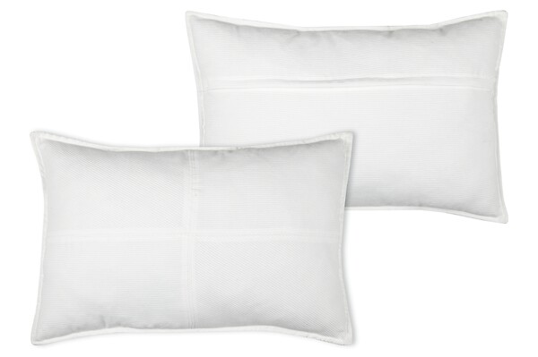 STOF - Coussin décoratif velours côtelé Dandy - Écru - 40x60cm - large