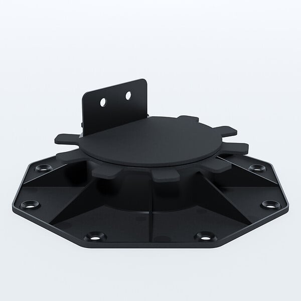 MCCOVER - PLOT RÉGLABLE DE 30 À 60 MM POUR TERRASSE BOIS ET COMPOSITE Noir - large
