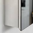 KLEANKIN - Armoire miroir murale salle de bain toilette dim. 39L x 12l x 60H cm acier inox. verre - vignette