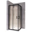 SANIVERRE - LANABLACK Cabine de douche 80x90 H190 cm transparent verre 6 mm porte coulissante - vignette