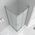 SANIVERRE - LANA Cabine de douche coulissante 80x80 H180 cm opaque verre 6 mm - vignette