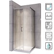 SANIVERRE - LANA Cabine de douche coulissante 70x100 H185 cm transparent verre 6 mm - vignette