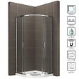 SANIVERRE - TIBY Cabine de douche 100x100 H190 cm 1/4 de cercle verre transparent 6 mm - vignette