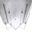 SANIVERRE - ATÉA Cabine de douche pliante 80x80 H180 cm transparent verre 6 mm - vignette