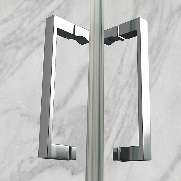 SANIVERRE - ATÉA Cabine de douche pliante 80x80 H180 cm transparent verre 6 mm - large