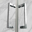 SANIVERRE - ATÉA Cabine de douche pliante 80x80 H180 cm transparent verre 6 mm - vignette