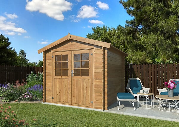 WHITE WOOD - Abri de jardin en bois  Valence 1 - L.272xH.230xP.254cm - large