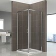 SANIVERRE - IBEA Cabine de douche 90x80 H190 cm (porte 90) pivotante verre transparent - vignette