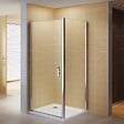 SANIVERRE - NIKY Cabine de douche 100x100 H195 cm +receveur verre transparent Ép. 8 mm - vignette