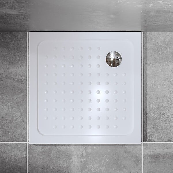 SANIVERRE - NIKY Cabine de douche 100x100 H195 cm +receveur verre transparent Ép. 8 mm - large