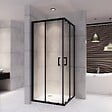 SANIVERRE - LANABLACK Cabine de douche 75x80 H190 cm transparent verre 6 mm porte coulissante - vignette