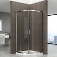 SANIVERRE - TIBY Cabine de douche 90x90 H190 cm +receveur 1/4 de cercle verre transparent 6 mm - vignette
