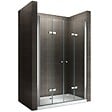 SANIVERRE - EMMY Porte de douche pliante H185 - L. 160 à 164 cm transparent - vignette