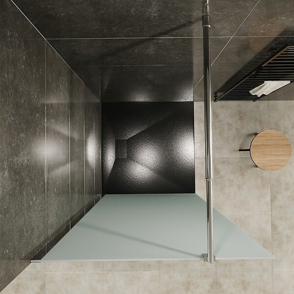 SANIVERRE - ROMA Paroi de douche Italienne 90x200cm verre 10 mm opaque - large
