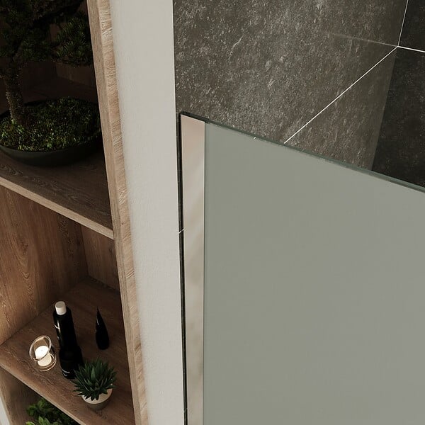 SANIVERRE - ROMA Paroi de douche Italienne 90x200cm verre 10 mm opaque - large