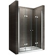 SANIVERRE - EMMY Porte de douche pliante H185 - L. 116 à 120 cm transparent - vignette