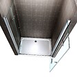 SANIVERRE - EMMY Porte de douche pliante H185 - L. 116 à 120 cm transparent - vignette