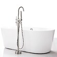 SANIVERRE - MATY Robinet sur pied baignoire îlot - Chrome brossé - vignette