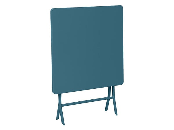 HESPERIDE - Table de jardin carrée Greensboro 70 x 70 cm Bleu Canard - Hespéride - large
