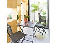 HESPERIDE - Table de jardin carrée Azua 2 places Graphite - Hespéride - vignette