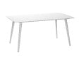 JARDILINE - Table de jardin rectangulaire en aluminium blanc Corfou - 6 places - Jardiline - vignette