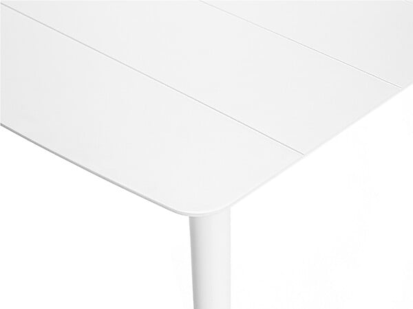 JARDILINE - Table de jardin rectangulaire en aluminium blanc Corfou - 6 places - Jardiline - large