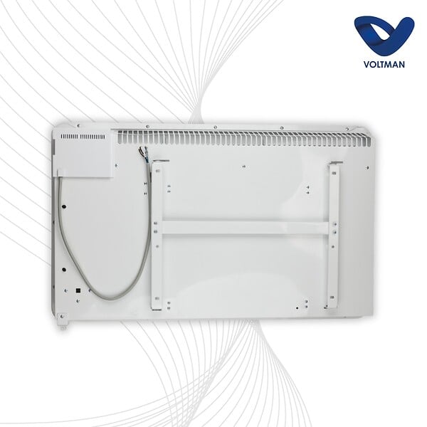 VOLTMAN - Chauffage connecté Wifi inertie sèche fonte - Blanc - 1500W - Voltman - large