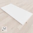 SANIVERRE - BAYA Receveur de douche 70 x 160 cm Blanc extra-plat aspect pierre + bonde incluse - vignette