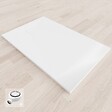 SANIVERRE - BAYA Receveur de douche 70 x 120 cm Blanc extra-plat aspect pierre + bonde incluse - vignette