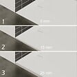 SANIVERRE - BAYA Receveur de douche 70 x 120 cm Blanc extra-plat aspect pierre + bonde incluse - vignette