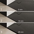 SANIVERRE - BAYA Receveur de douche 70 x 160 cm Noir extra-plat aspect pierre + bonde incluse - vignette