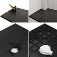 SANIVERRE - BAYA Receveur de douche 100 x 160 cm Noir extra-plat aspect pierre + bonde incluse - vignette