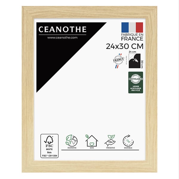 CEANOTHE - Cadre 24X30 Eternel naturel - large