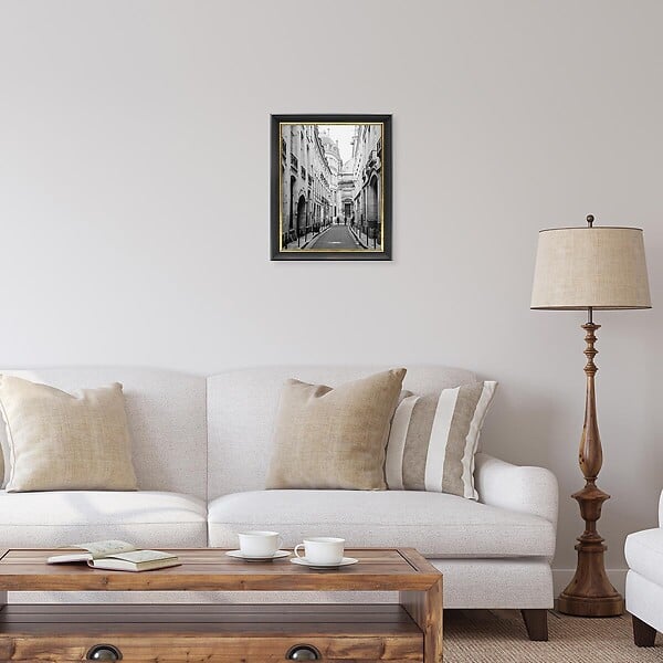 CEANOTHE - Cadre 24X30 Pandoré noir doré - large