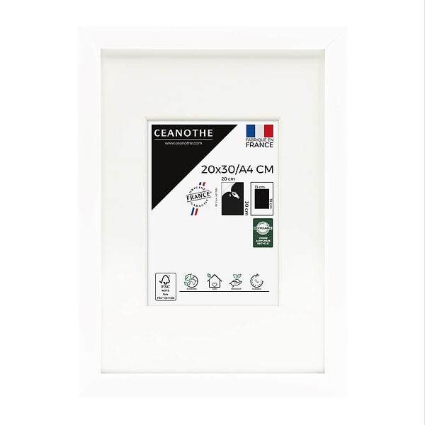CEANOTHE - Cadre 20X30 Ouv 13X18 Milan blanc - large