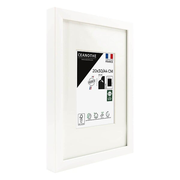 CEANOTHE - Cadre 20X30 Ouv 13X18 Milan blanc - large