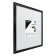CEANOTHE - Cadre photo Wild noir 30x30 cm avec passe-partout 13x13 cm - vignette